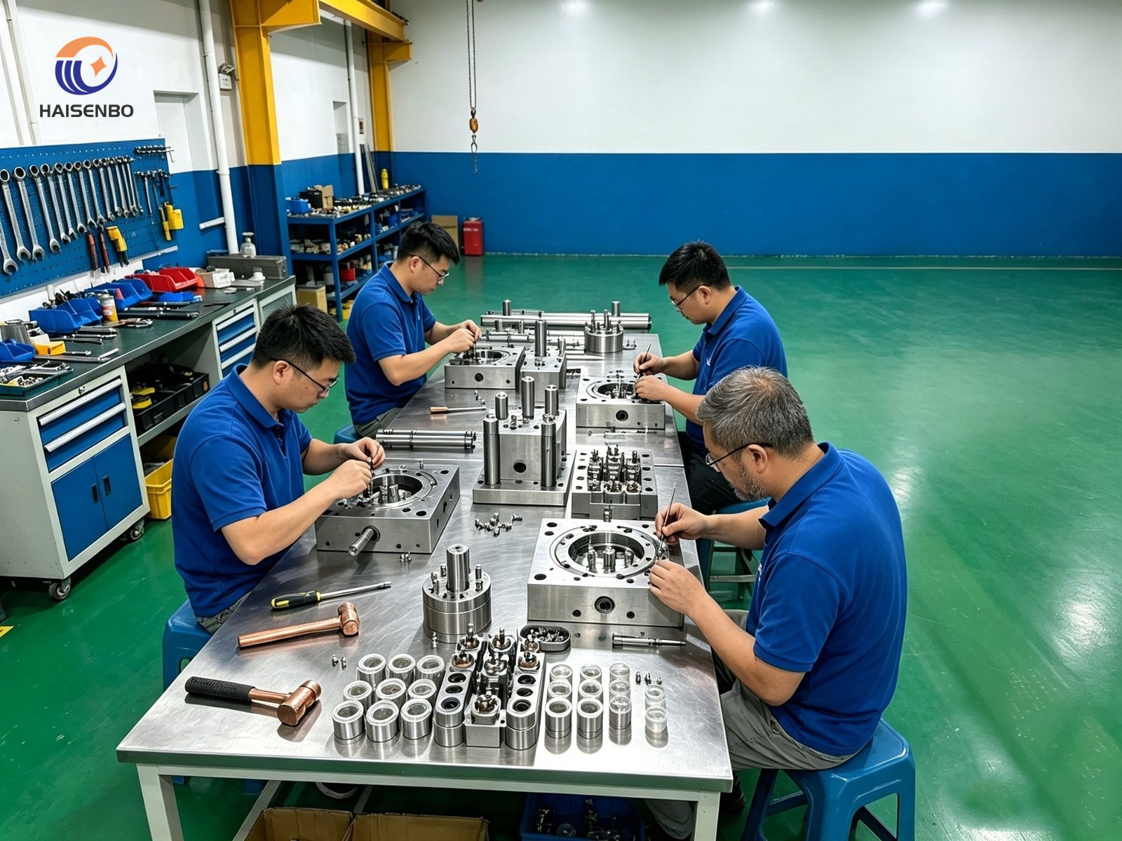 Mold assembly bench
