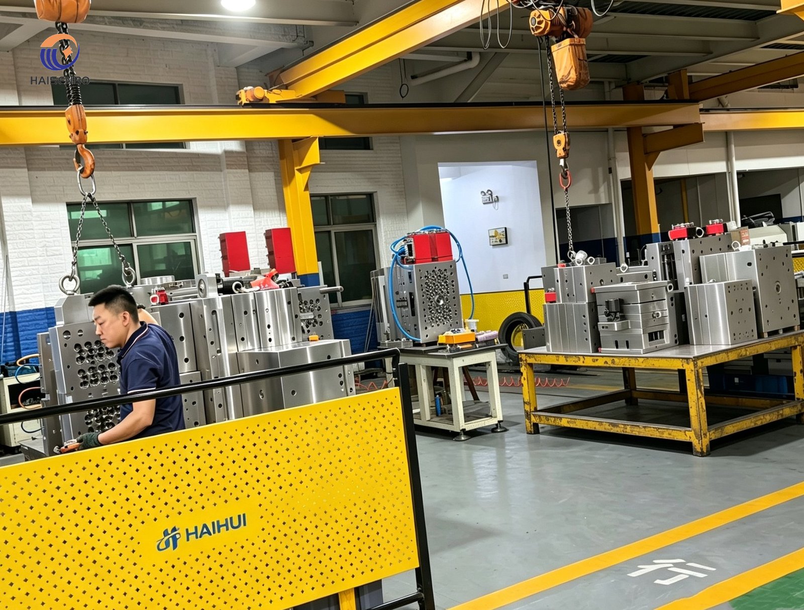 Wide view of the Haisenbo mold assembly workshop