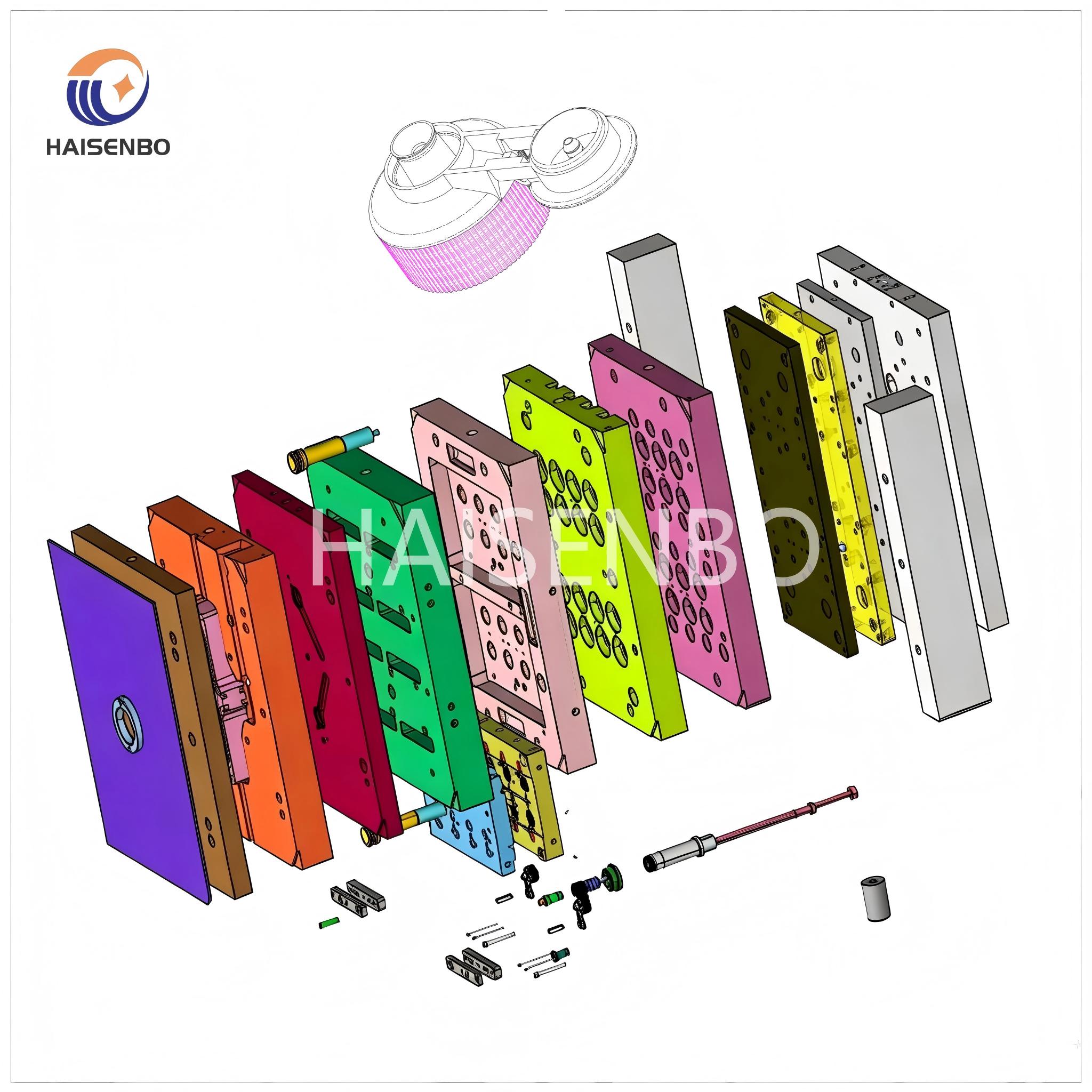 Haisenbo family cap mold halves, 8-cavity set