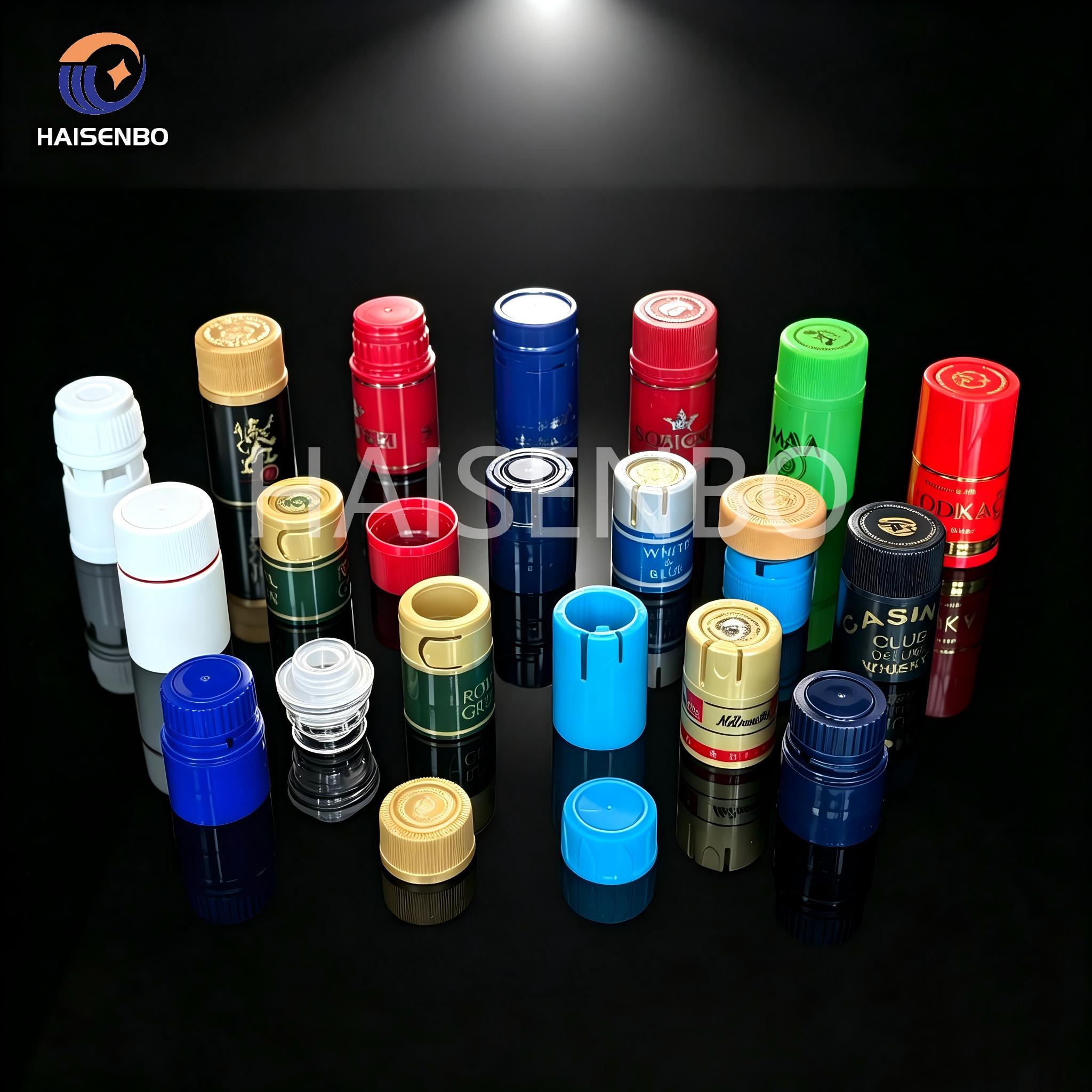 Haisenbo colorful cap samples molded by Haisenbo cap molds