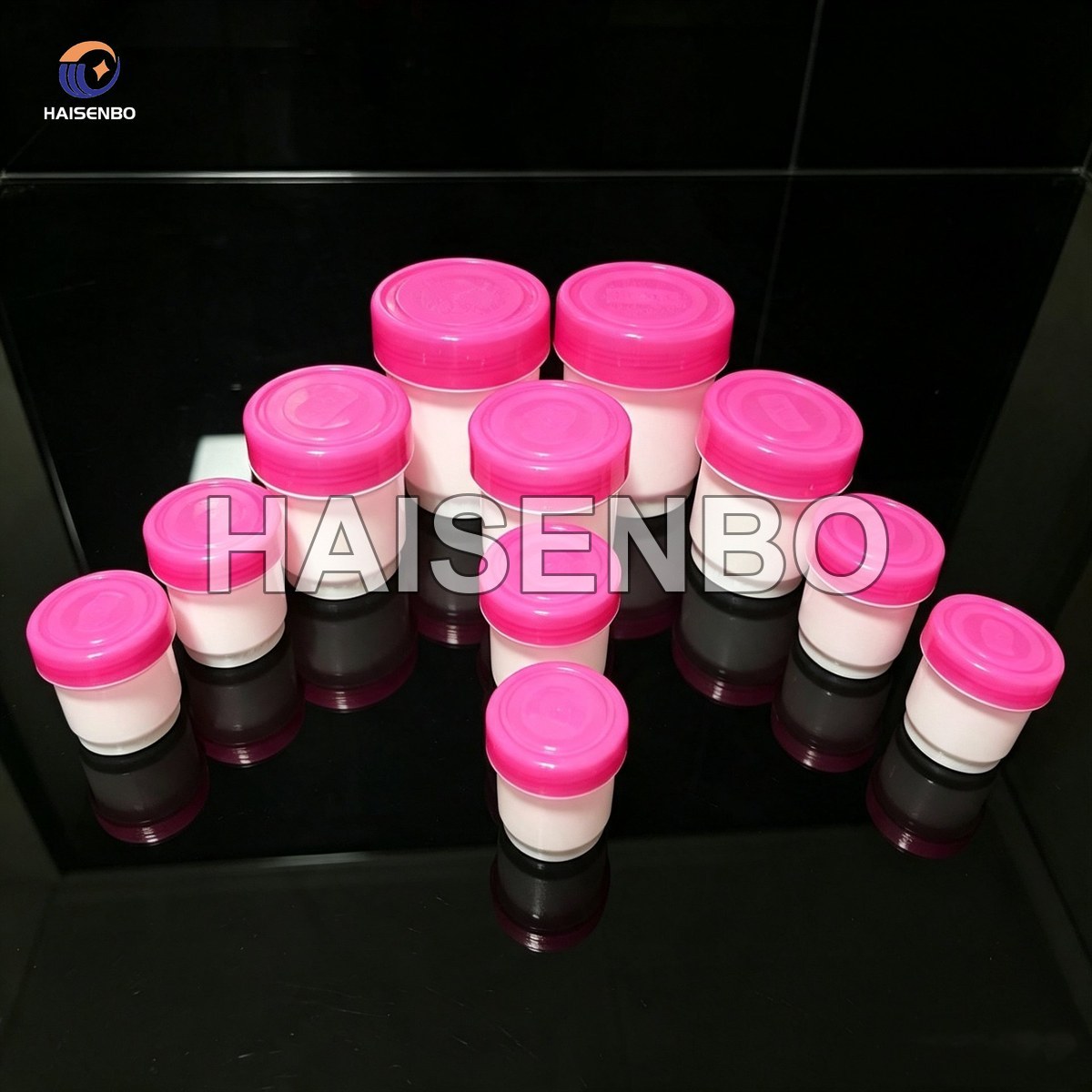Haisenbo cosmetic packaging mold with sample jars and bottles