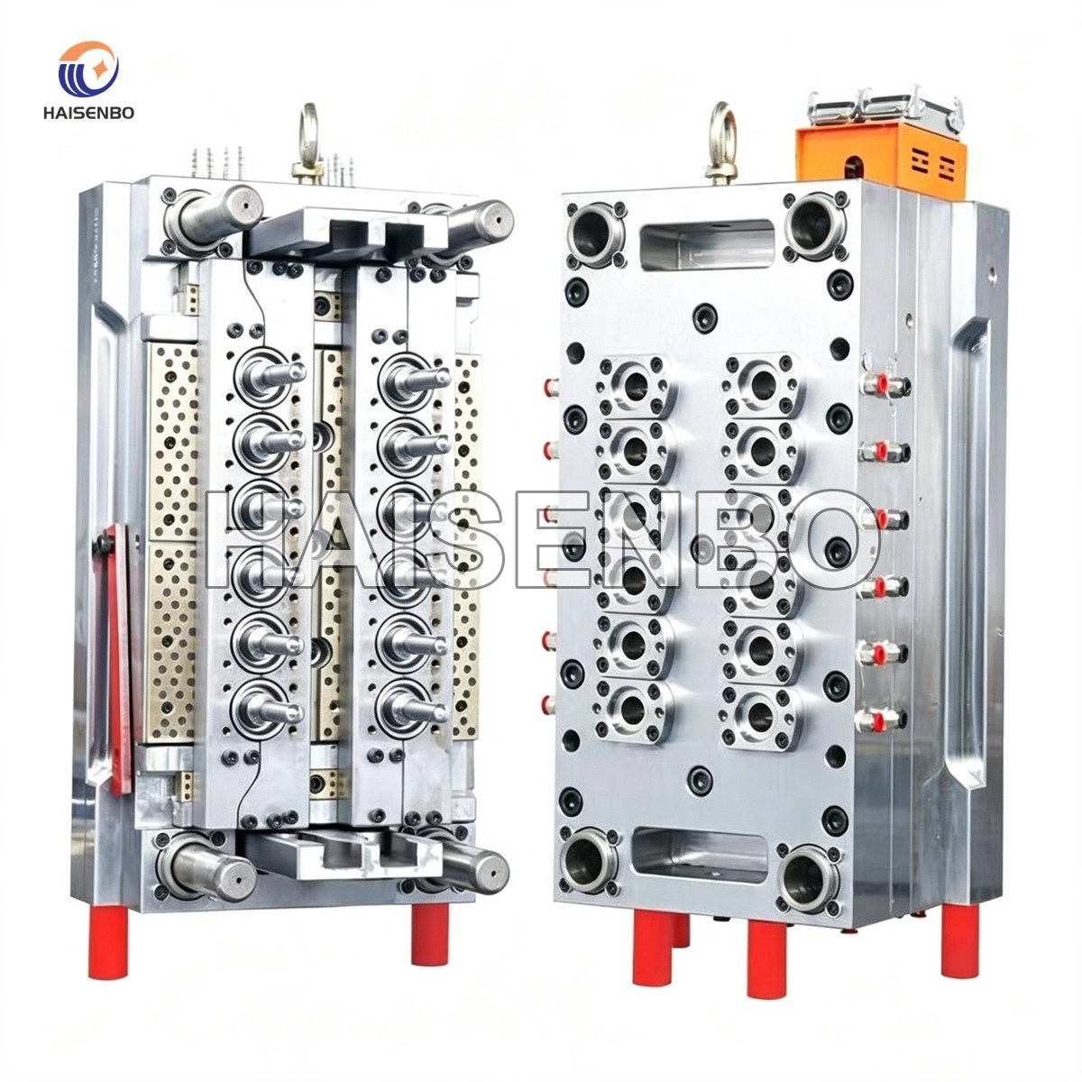 PET preform mold view 3